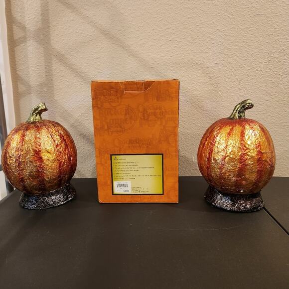 CRACKER BARREL MASQUERADE PARTY Light Up Halloween Jack O Lanterns FLAWED - Picture 3 of 16